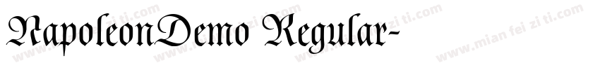 NapoleonDemo Regular字体转换
